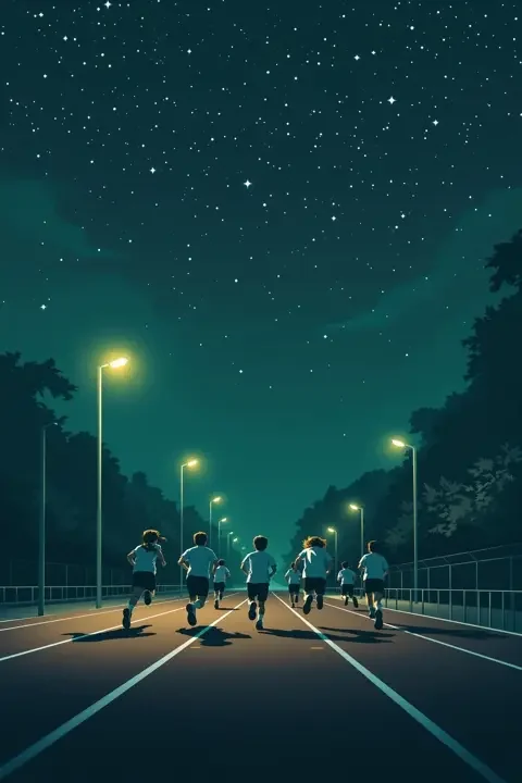 夜跑社的约定 学院青春影片竖版海报