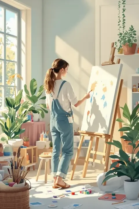 画室里的秘密 学院青春影片竖版海报
